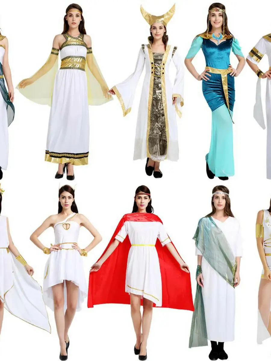 Nuevo disfraz de juego de rol de Reina de Halloween, traje de actuación, traje antiguo de Reina Beau Godd, puesta en escena, ropa de mujer