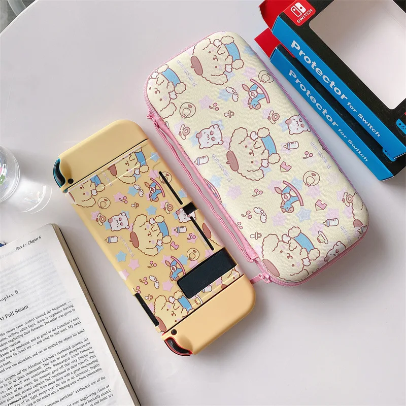 Fashion Sanrio Cinnamoroll Cartoon Case for Nintendo Switch NS Joy Con Controller Shell Kawaii Soft Protective Cover Accessories