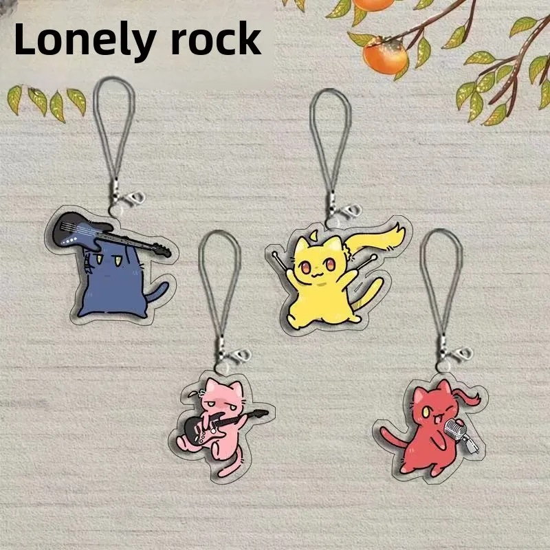 Bocchi The Rock! Gotoh Hitori Phone Chain Anime Figure Ijichi Nijika Yamada Ryo Kita Ikuyo Mobile Phone Pendant Strap Keyring