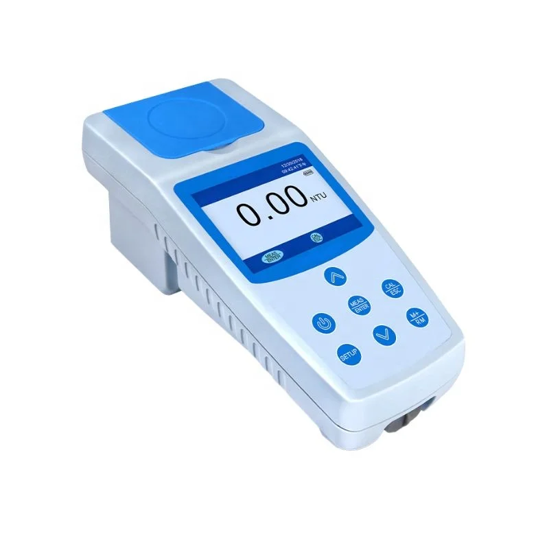 Handheld Turbidimeter ISO7027 Compliant Led Light Source Portable Turbidity Meter In NTU With Polymer Calibration Solution