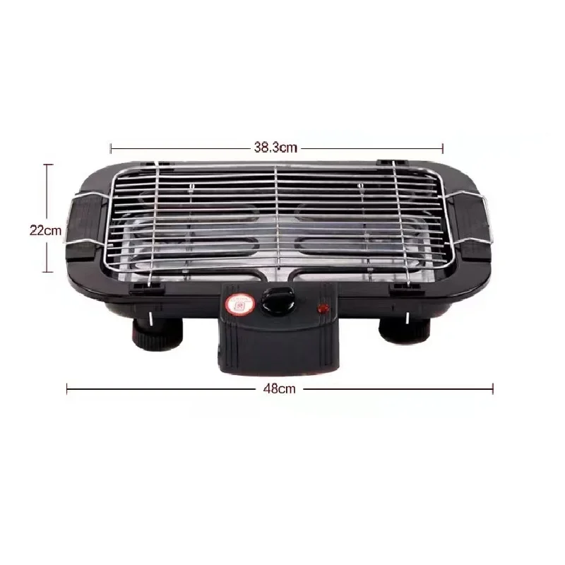 Household Smokeless Electric Pan Grill Home Multifunctional BBQ  Machine Portable Hotplate For Outdoor Kitchen Utensils