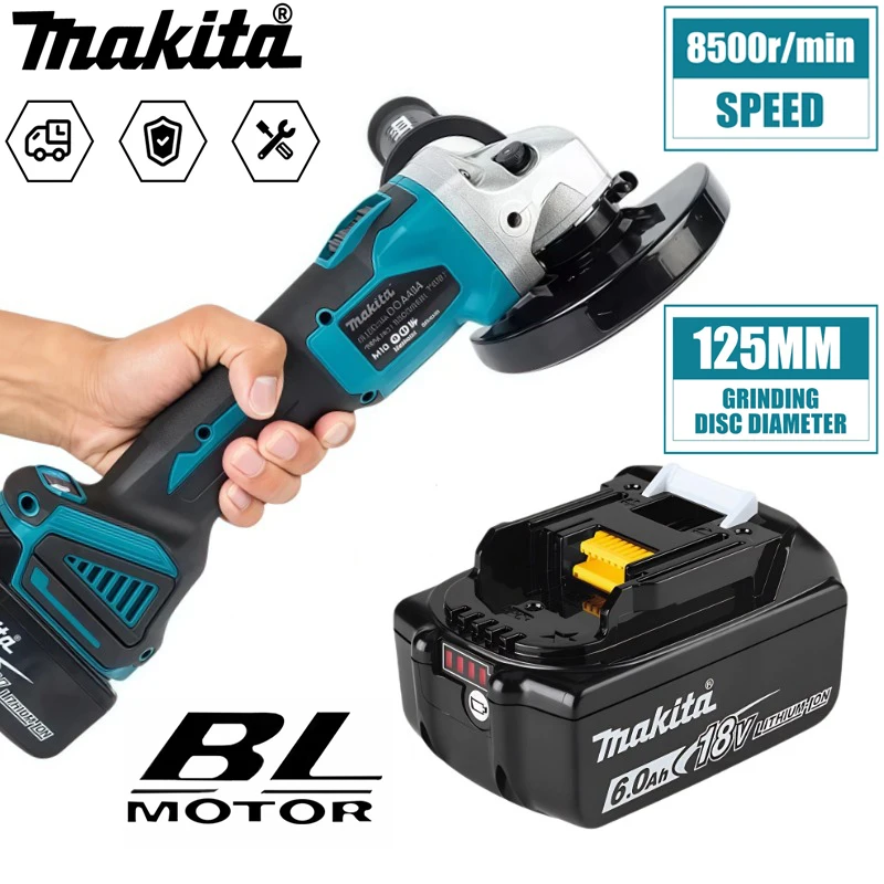 

Makita DGA404 Cordless Angle Grinder:18V,125mm,Brushless Motor,10000RPM for Professional Metalworking&ConstructionGrindingTasks