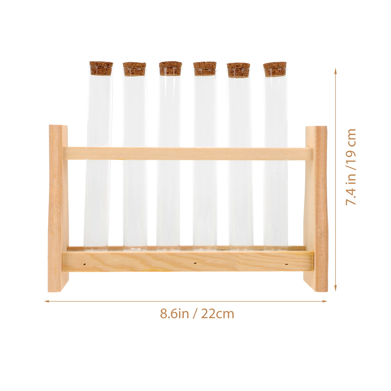 Parfüm-Reagenzglasständer, ätherisches Öl für Standröhrchen, Miniatur-Aufbewahrung aus Holz, Experimentierhalter aus Glas