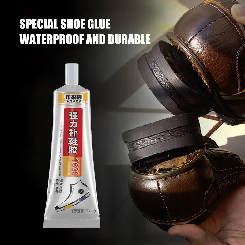 60ml Strong Shoe Glue Adhesive Worn Shoes Repairing Glue Sneakers Boot Sole Bond Adhesive Shoemaker Fix Mending Liquid Tool