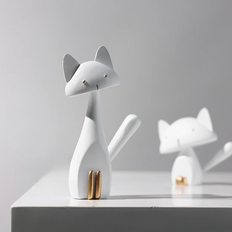 Minimalist Figurines & Miniatures Modern Coffee Shop Salon Figurines & Miniatures Office Home Decor Kleine Accessoires Ls40xbj