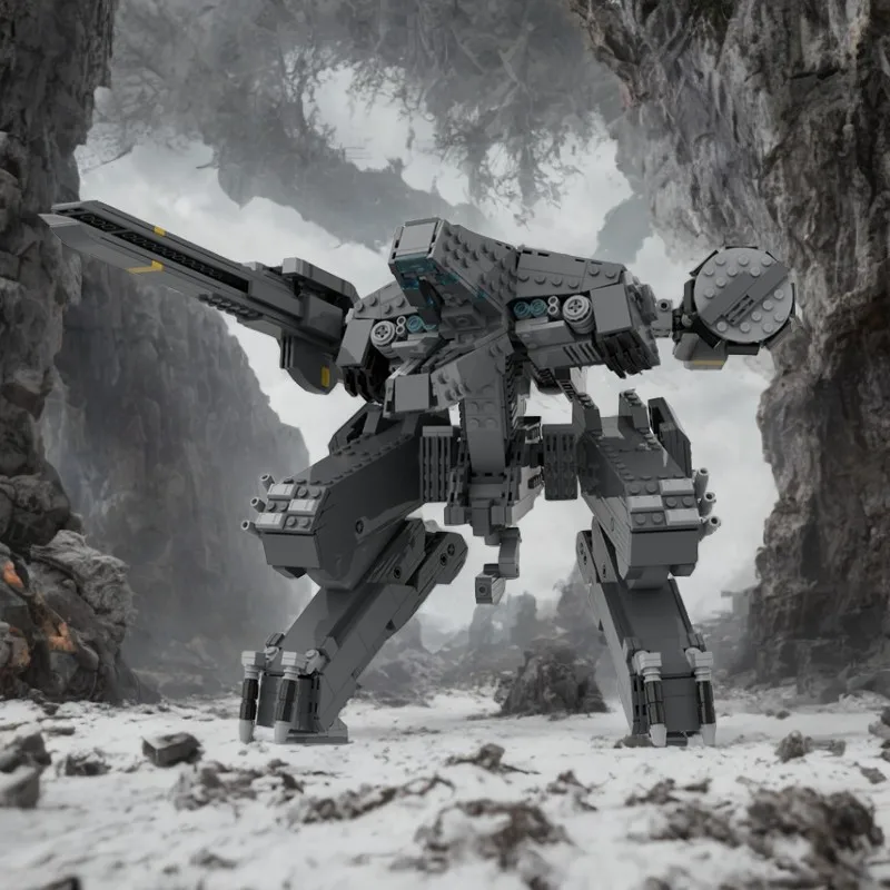 1885 pièces MOC Metales Gear REX bricolage modèle blocs de construction jouets d'anniversaire cadeau pour les joueurs tactiques