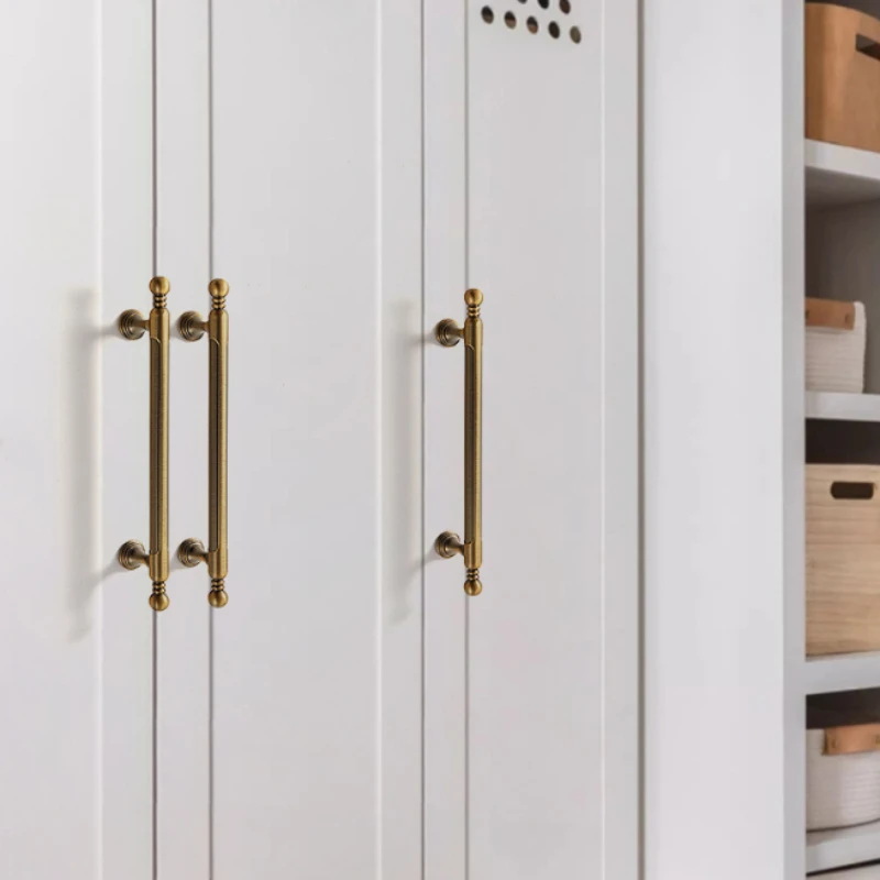 Nordic Zinc Alloy Handles for Furniture Brushed Bronze Handles for Cabinets and Drawers Home Accessories Kitchen Cabinet Handles