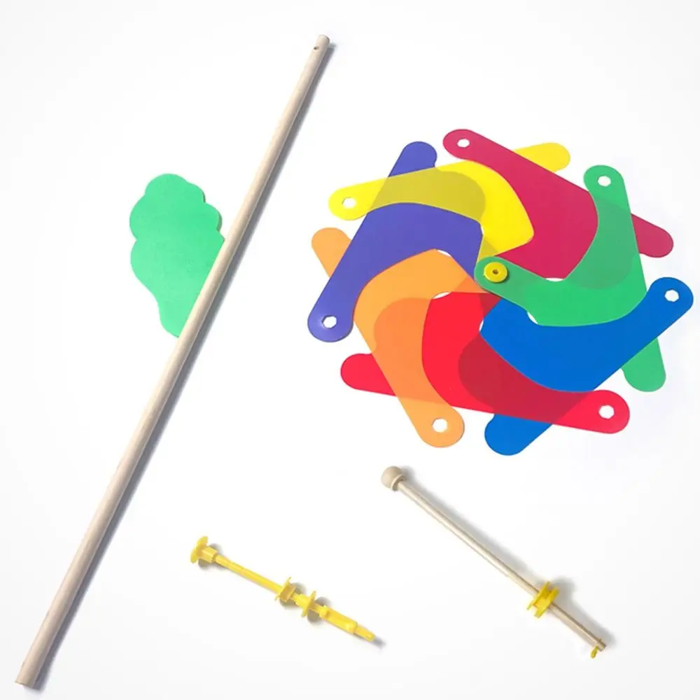 Nouveaux jouets de dessin animé pour enfants jouets pour enfants disposition moulinets jouets coloré tournesol moulins à vent en plastique fileurs à vent bricolage