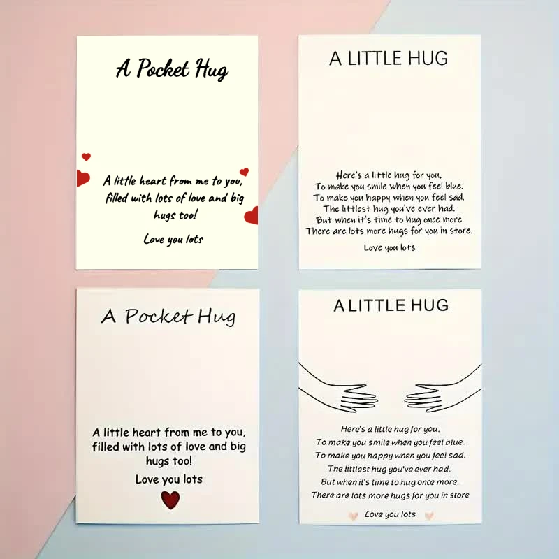 20/30 fun pocket hugs, hug tokens, cute and surprising greeting cards, birthday, wedding, and party gift cards, Valentine\'s Day