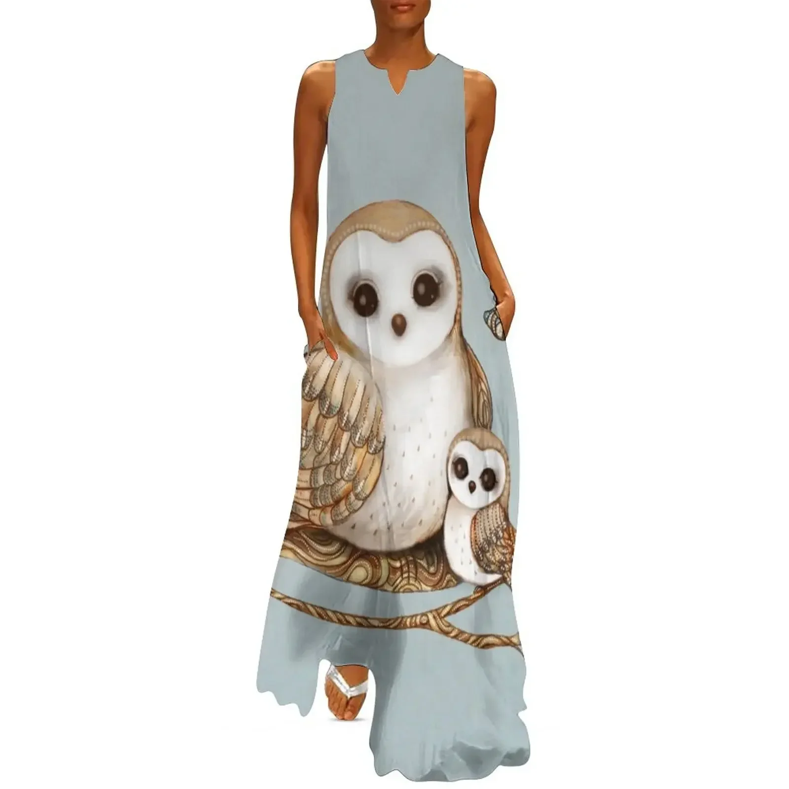 

Baby Barn Owl Long Dress Women long dress dresses summer woman 2025 dresses ladies 2025 summer Women's summer skirt Dress