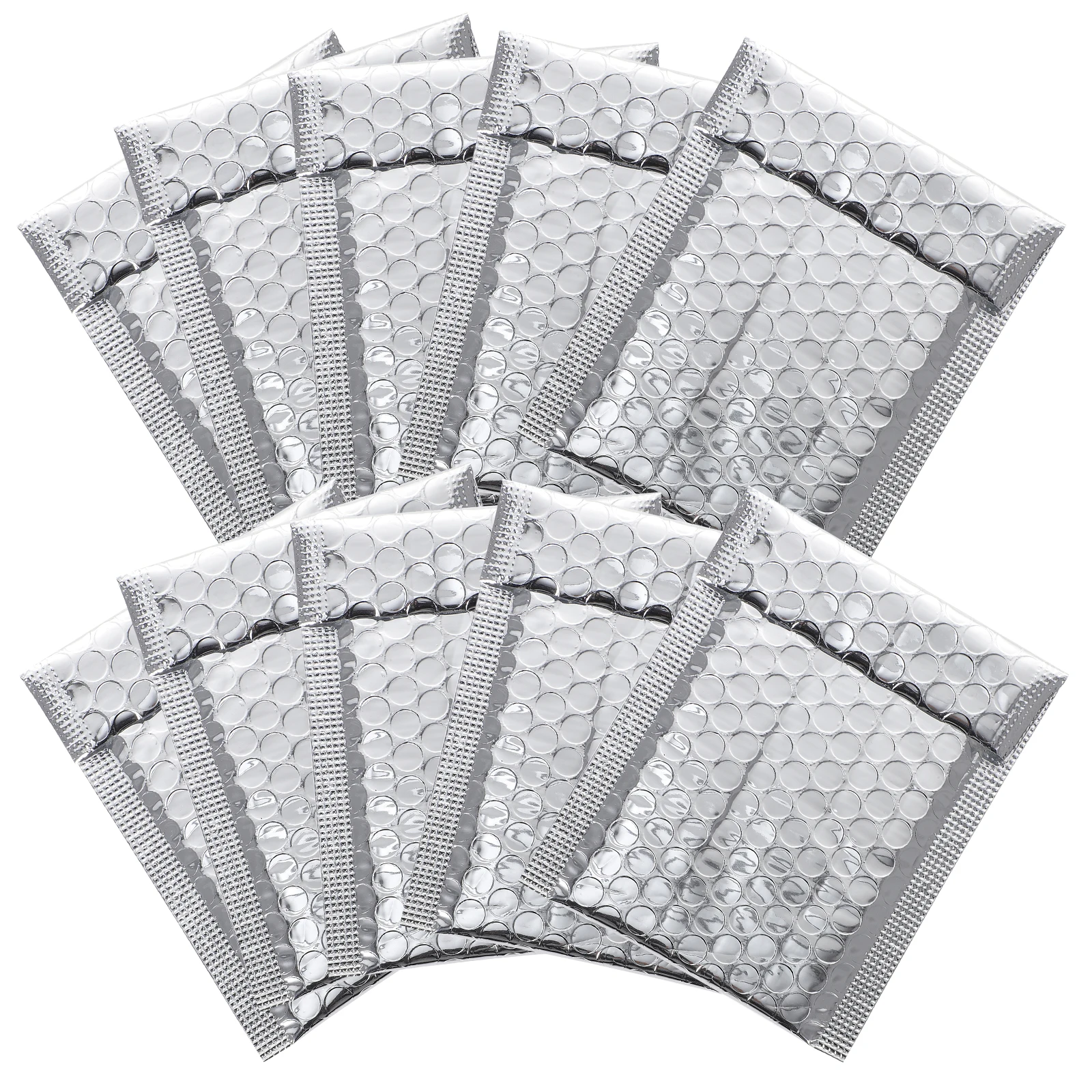 

100 Pcs Shipping Aluminum Film Bubble Bag Mailers Design Small Business Packaging Padded