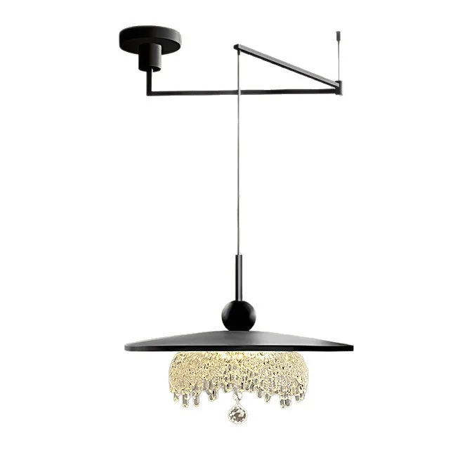 

Personality advanced sense rocker arm chandelier medium antique walnut can be displaced