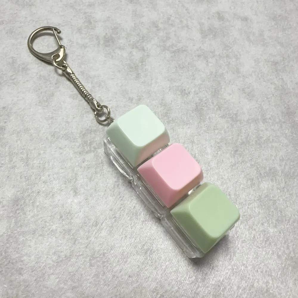 New 2/3/6/9 Keys Keyboard Key Button Stress Relief Fidget Keychain Gadget Keycap Pinch Toy Adult image 3