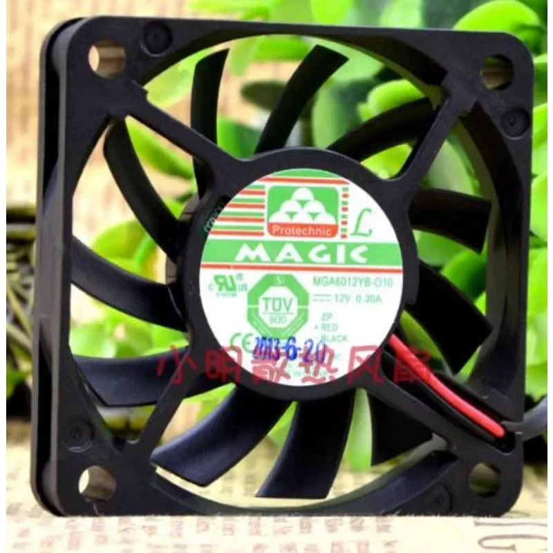 Nuova ventola di raffreddamento per MAGIC MGA6012YB-O10 12V 0.30A 6CM 6010 Ventola di raffreddamento del telaio di grande volume d'aria 60*60*10MM