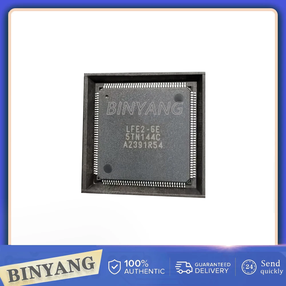 2pcs/lot LFE2-6E-5TN144C New In Stock QFP144 Encapsulation