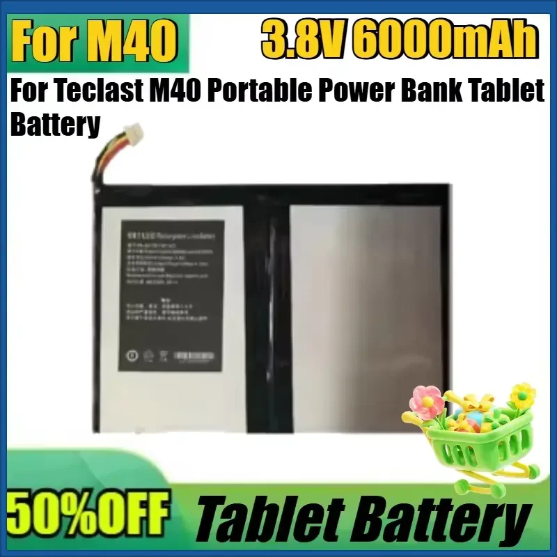 

New 6000mAh/9000mAh Replacement High Quality Battery for Teclast M40 Portable Power Bank Tablet Battery