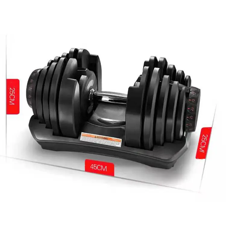 

New Wide Weight Range Cast Iron Adjustable Dumbbell Set Weightlifting Adjustable 40kg Dumbells