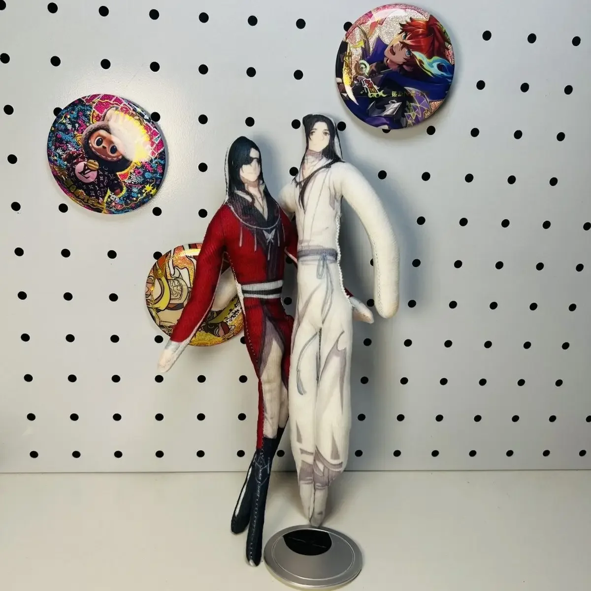 28 cm draadpop Xie Lian Heaven Blessing Anime gevulde pop met abstract lichaam Draadskelet Cosplay Halloween Prop gevuld Kerstmis