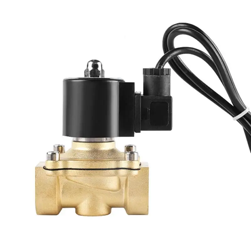 Imagem -03 - Impermeável Fonte Válvula Solenóide Válvula de Bronze Normalmente Fechado para Underwater ac 220v dc 24v 12v 11 2