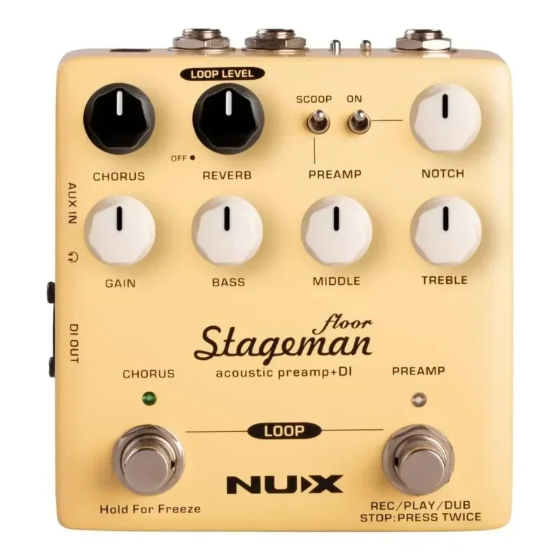 NUX Stageman Floor NAP-5 Pedal Electric Guitar Effects  Digital Effects & Looper Function Highly Sensitive EQ & Natural Sound