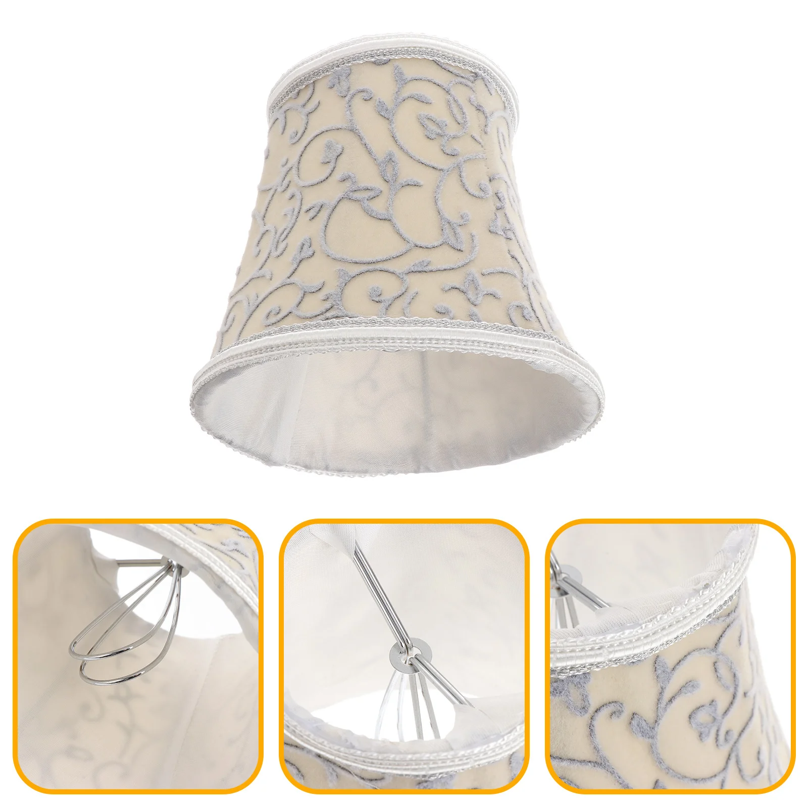 

1Pcs European Style Cloth Lamp Shade Table Wall Lamp Cover Warm Natural Light Home Cloth Lampshade Decorative Cover