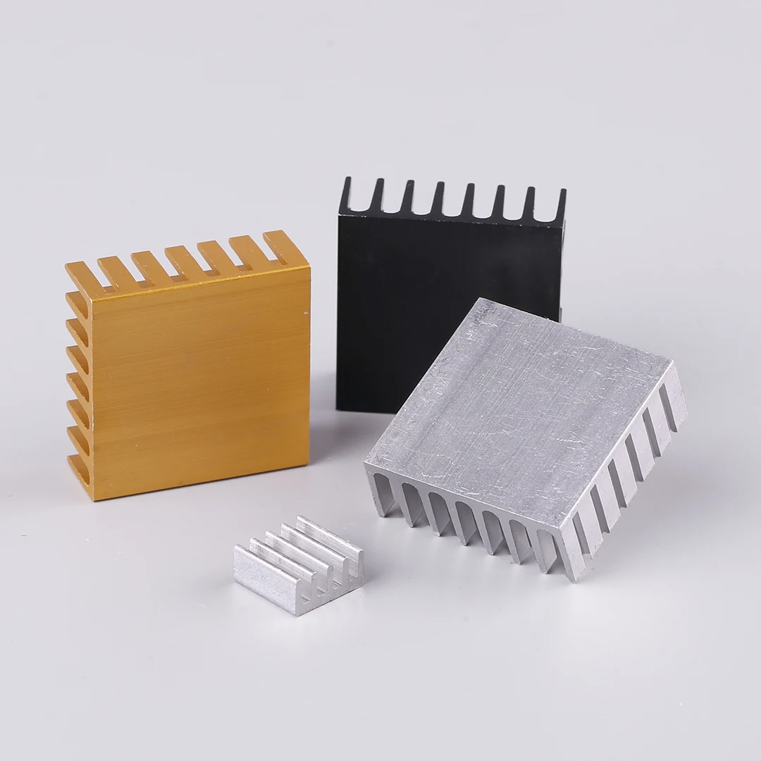 Disipador de calor de aluminio 28*28*11mm 11*11*5mm enfriador de radiador de Chip electrónico con cinta adhesiva térmica de doble cara 3M9448A