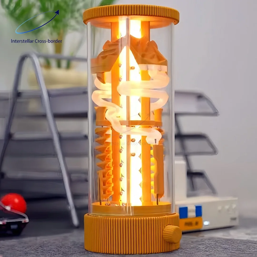 

Ночник-башня с вращающимися шариками, напечатанный на 3D-принтере, светящаяся трасса, атмосферная лампа для спальни, романтический подарок, мягкий свет, прост в использовании