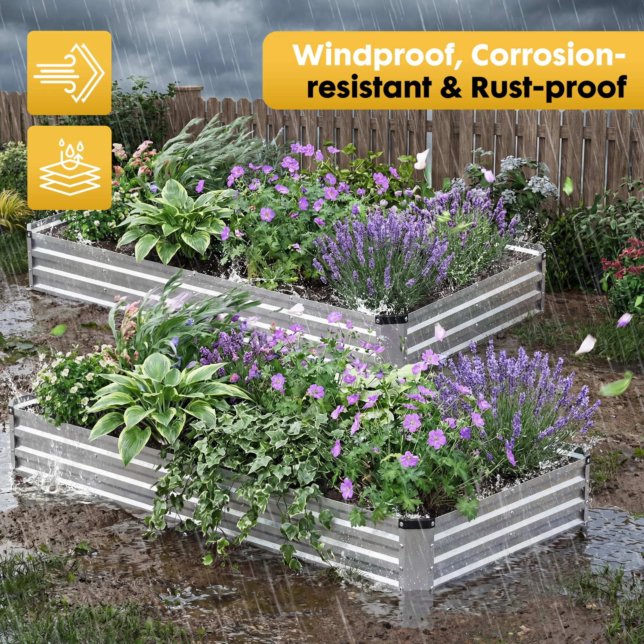 metal raised garden bed overview