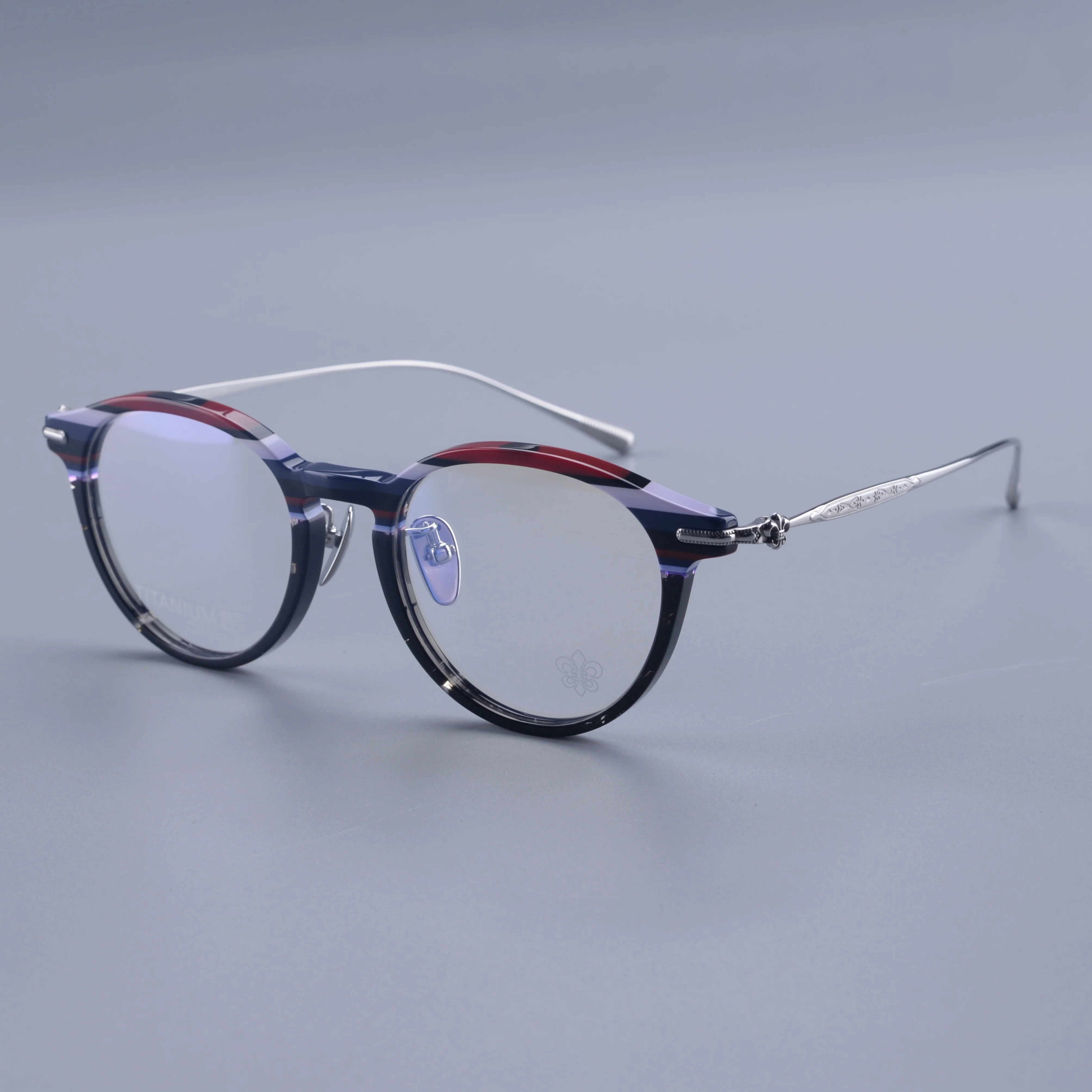 Fashion Trend Classic Personalized Color Matching Men's Acetate Glasses Frame Casual Punk Creative Style Women's Luxury Eyeglass