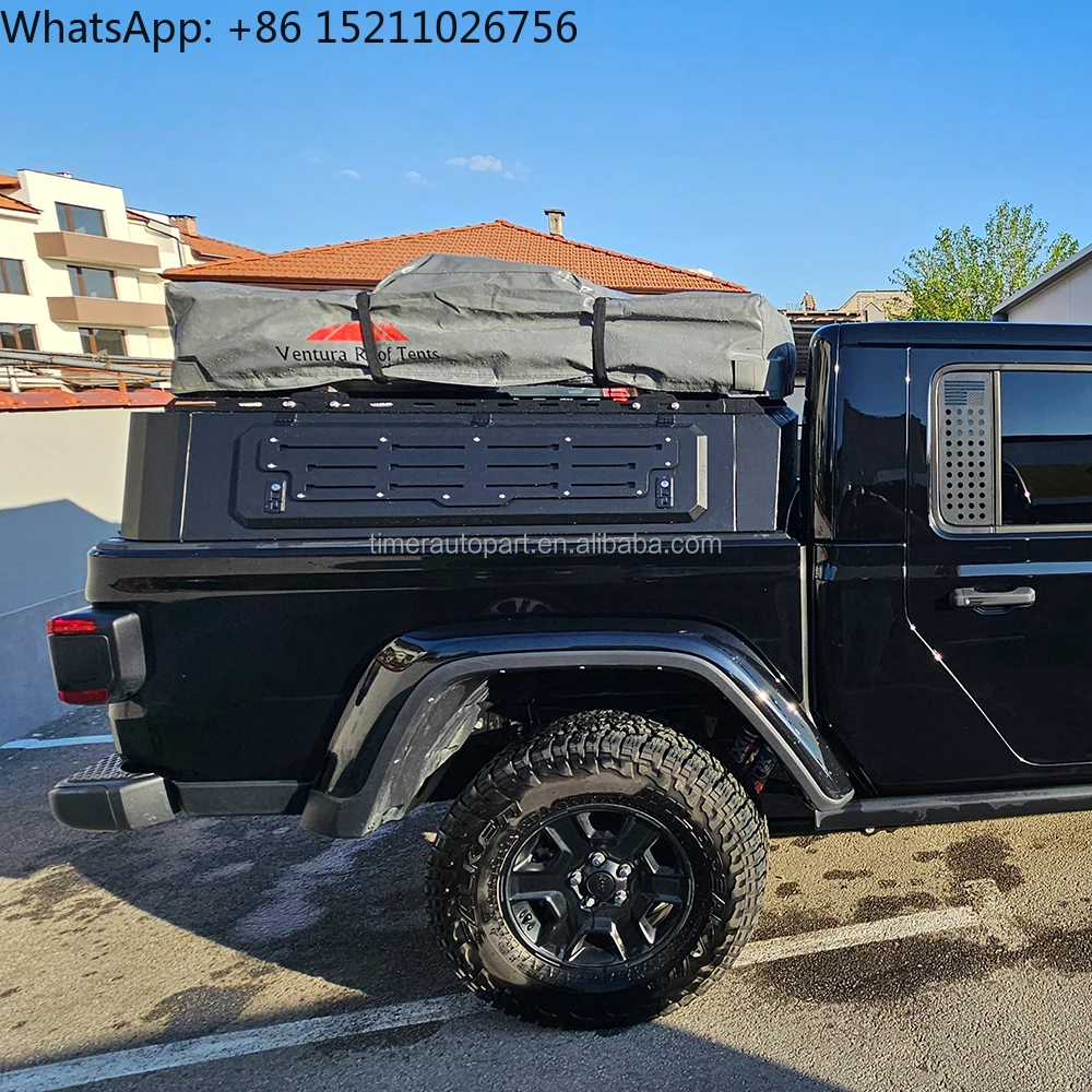 Pickup Truck Bed Caps Camper Shell 4X4 Steel Heavy Duty Waterproof Hard Top Tonneau Toppers Bed Cover Canopy for Jeep Gladiator