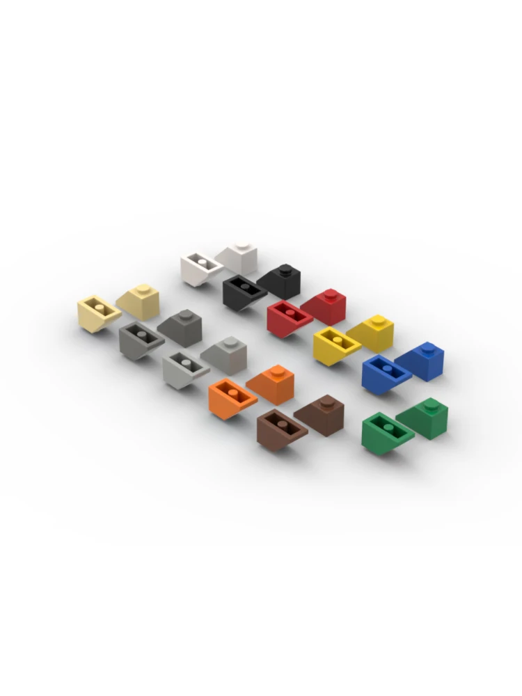 

100pcs MOC compatible with 3040 building block parts 2x1 slope tiles 6270 creative DIY technology parts