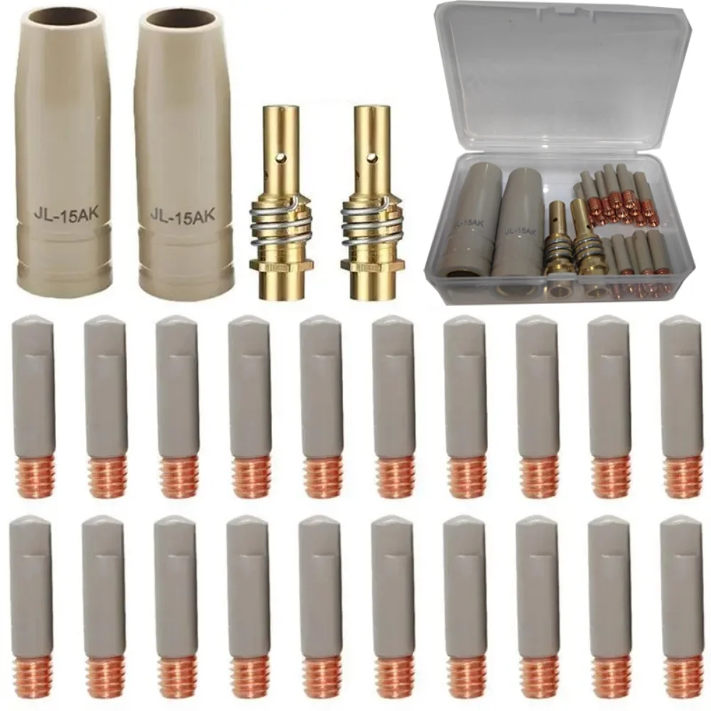 

MB-15AK Welding Shields, 14/22/30 Pcs Newly Coated Shields For TIG MAG Welding Accessories Suitable For 0.8/1.0/1.2mm Electrodes