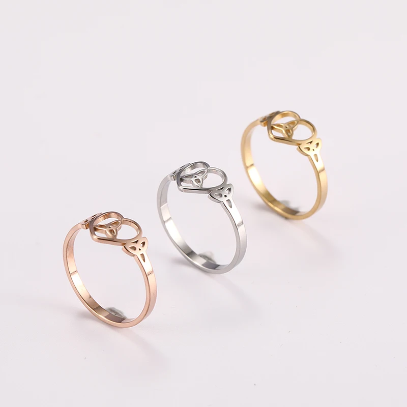 Witch's Irish Knot Ring für Frauen Edelstahl Irland Keltische hohle Fingerringe Neue Hexerei Amulett Schmuck Geburtstagsgeschenk – Detail 18
