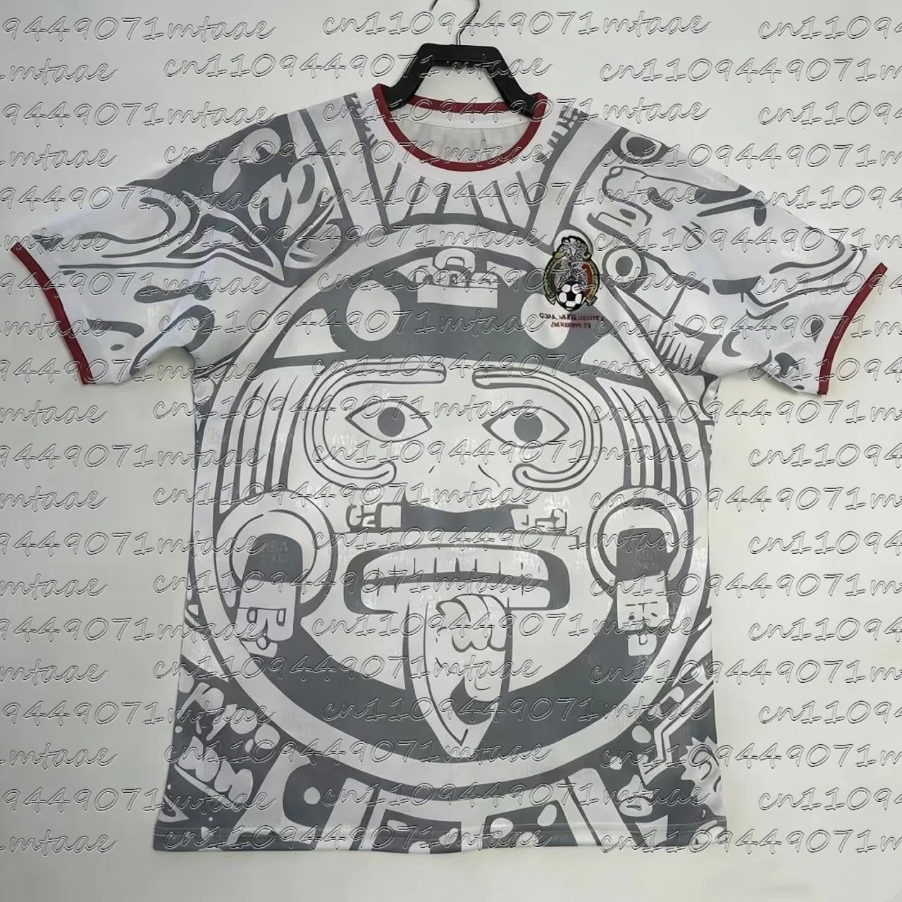 Mexico Aztec Sun Stone 3D Print T-Shirt Green Red National Emblem Breathable Quick-drying Cultural Casual Top - view 2