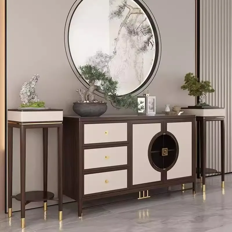 عرض غرفة النوم خزائن غرفة المعيشة خزائن عتيقة ريفية صالون خزائن غرفة المعيشة طاولة تخزين أثاث فيترينا للمنزل #2