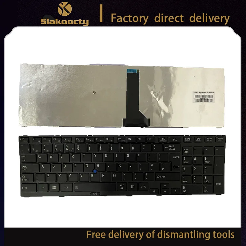 

Siakoocty for Toshiba Tecra R850-13K UK Keyboard G83C000BD2EN 15 T0006242 A Tested.