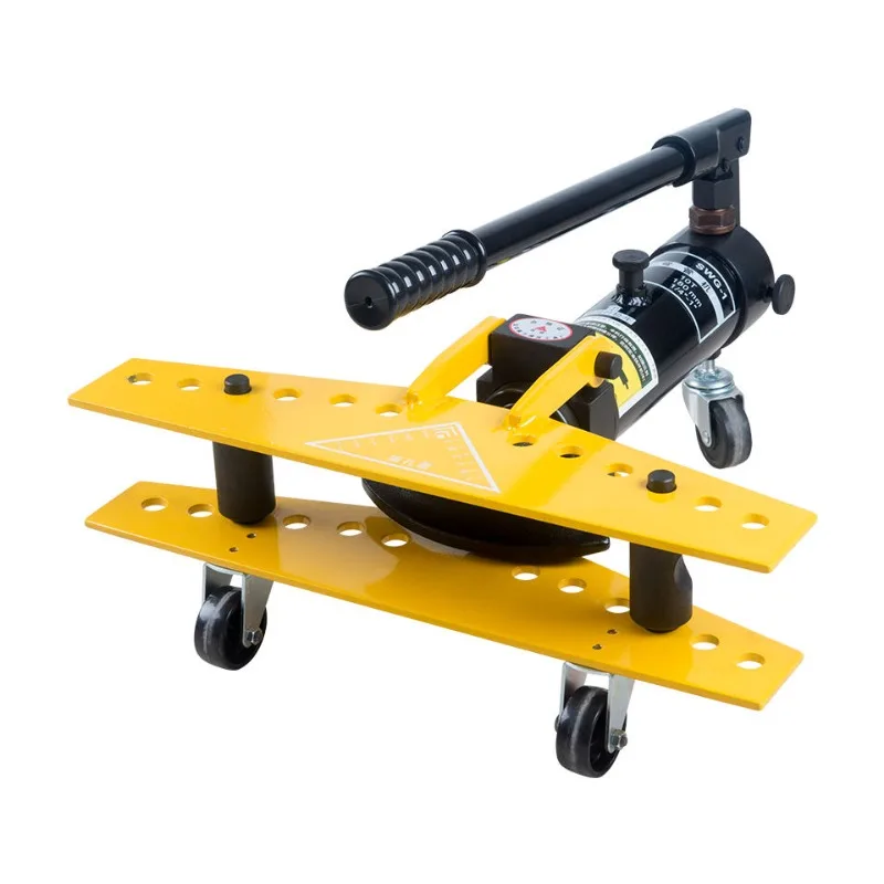 Manual Hydraulic Pipe Bender Portable Galvanized Seamless Steel Tube Bending Tool Plumbing Construction Processing Equipment
