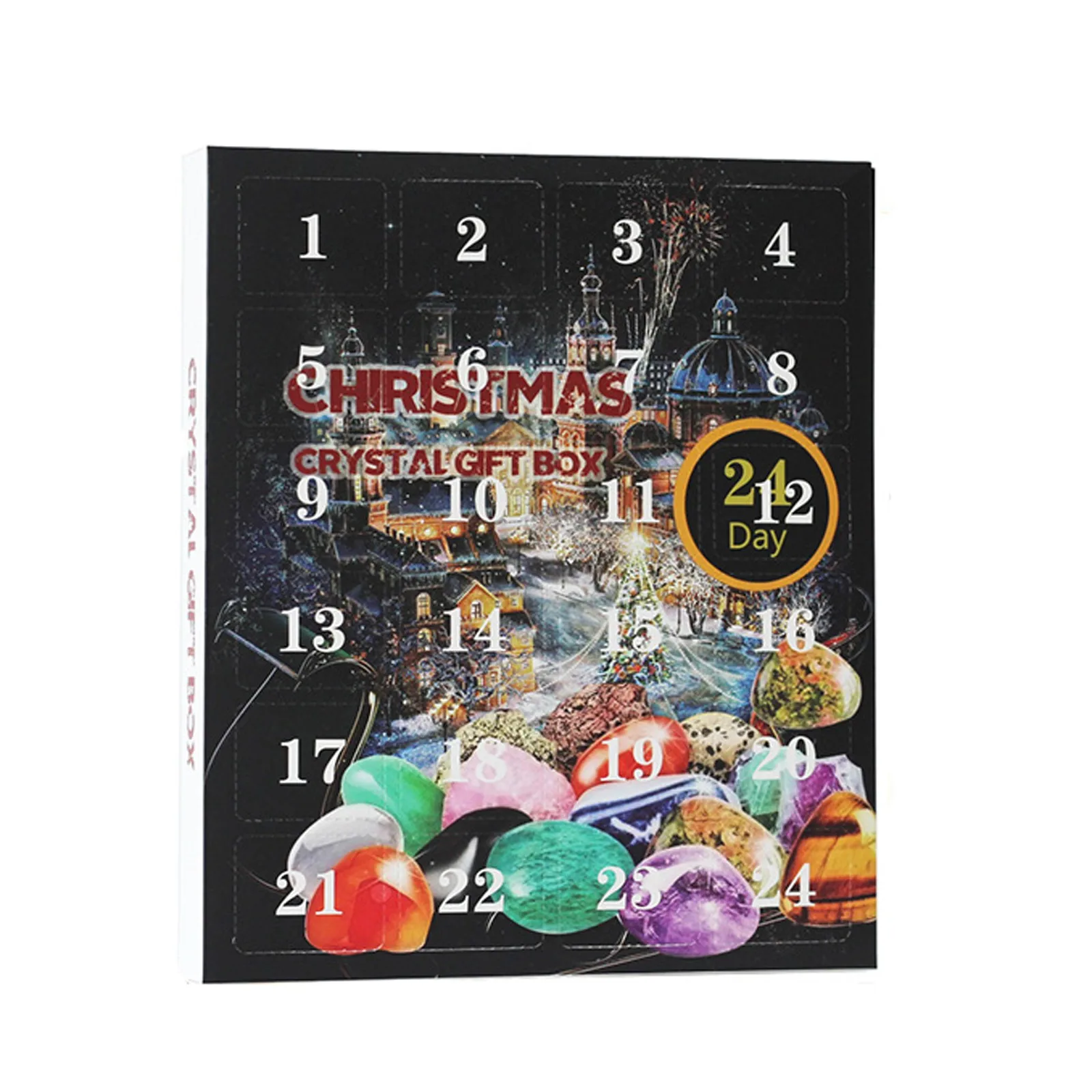 Birthday Crystal Gemstones Advent Calendar Collection Advent Gift, 24 Days To Christmas 2025 Countdown Calendar Surprise Gift