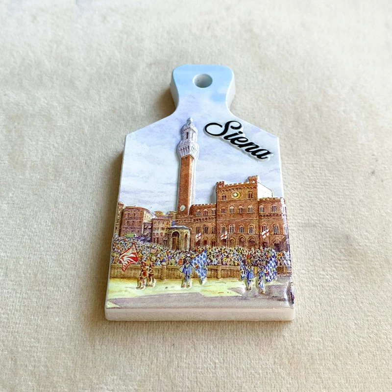 Italy Siena tourist souvenirs 3d three-dimensional home decoration creative bottle shape magnetic refrigerator magnets