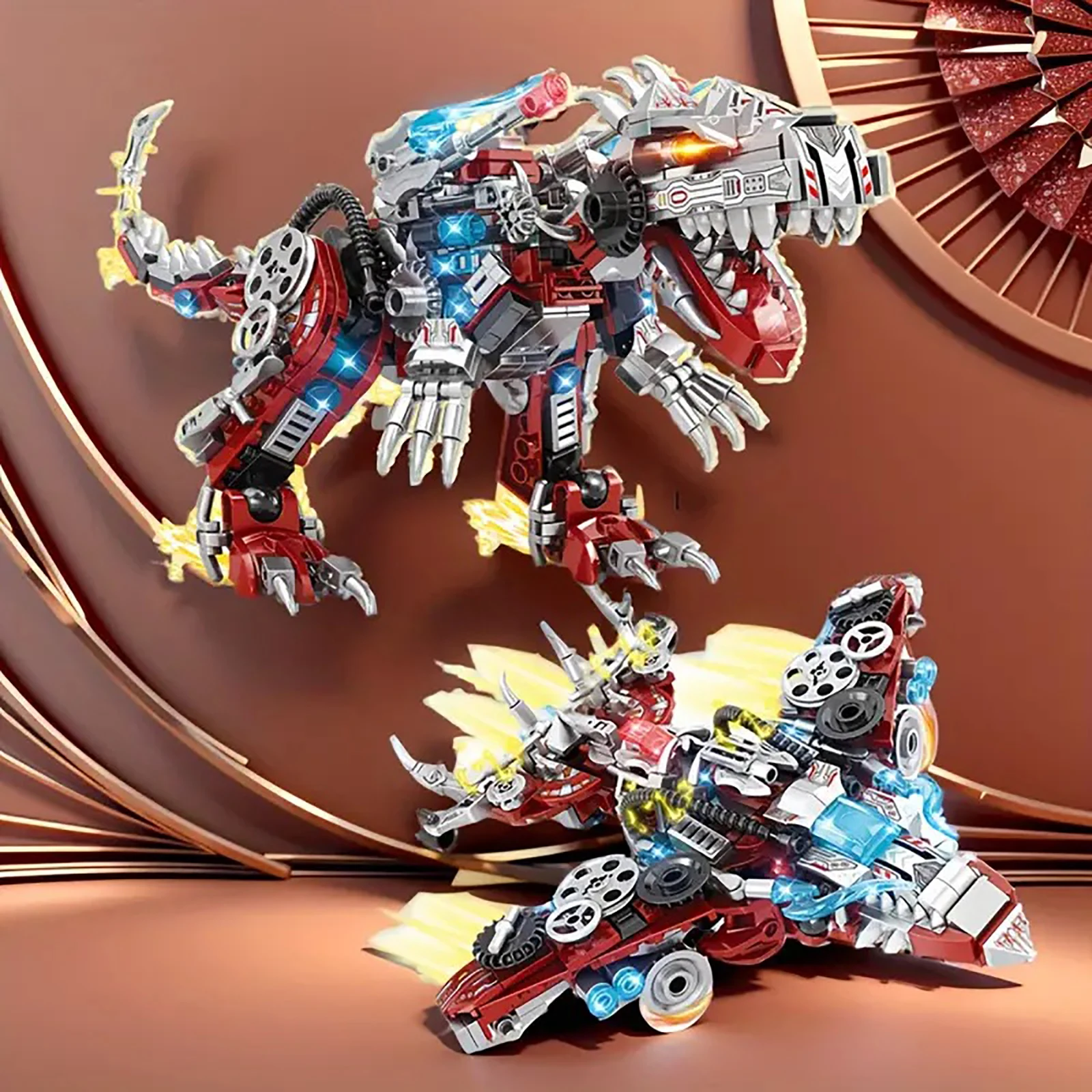 Klocki konstrukcyjne 2w1: Mech – Model Kit Dinosaur recenzja i cena