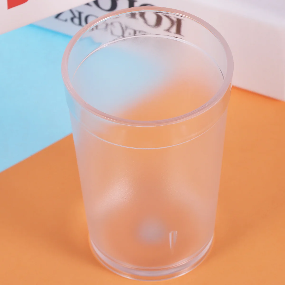 

10Pcs Acrylic Cups Clear Frosted Texture Shatterproof Plastic Tumblers for Outdoor Home Party Cocktail Whiskey Beverage Use