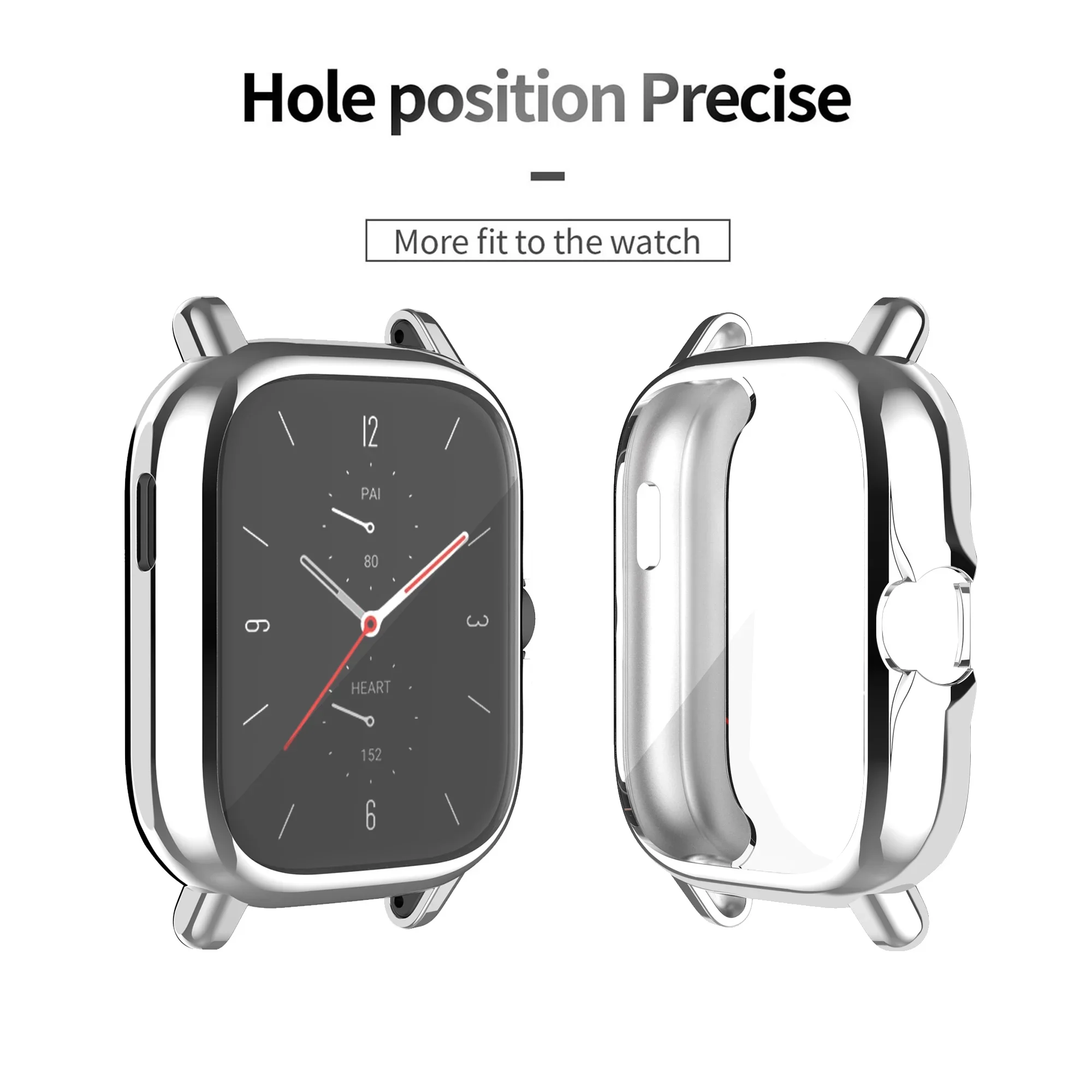 Cinta caso protetor para xiaomi amazfit gts 3 2 2e mini pulseira meatl pulseira para amazfit bip s u pro lite capa protetora