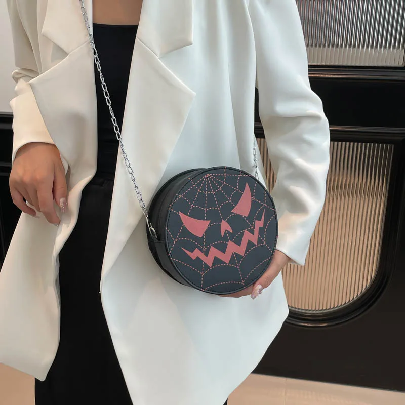 Halloween Ghost Face Creative Bag, Personalized Cross Shoulder Bag, Fashion Versatile Shoulder Bags for Women