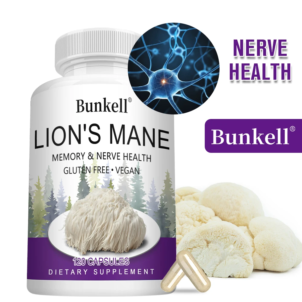 

Органические капсулы с грибом Львиная грива - для улучшения работы мозга, памяти, настроения, сна, когнитивных функций и иммунитета, 30/60/120 капсул