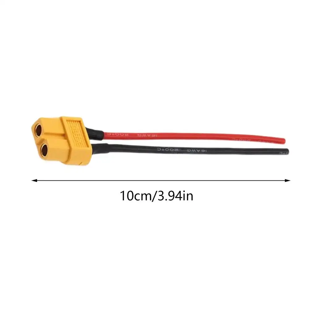 XT60-Stecker, männlich, weiblich, 16 AWG, 10 cm Verlängerungskabel, Solarpanel-Adapter, Steckerdraht für Drohne, RC, Auto, Wohnmobil, Batterieladung