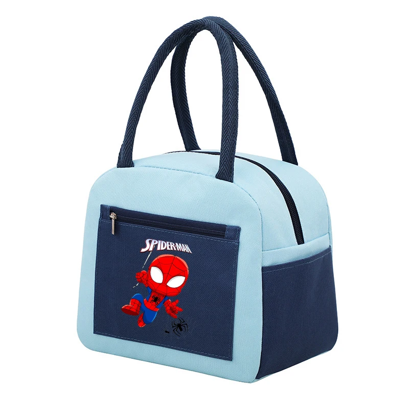 Spiderman Marvel Student Lunch Bag Movie Cartoon Print Kid Go School Gift Teenage Adult Office Thermal Insulated Lunch Box Case