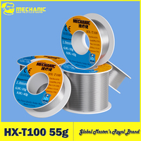 【MECHANIC】 HX-T100 55g Soldering Wire Mild Rosin Core 0.3mm 0.4mm 0.5mm 0.6mm 0.8mm 1mm 1.2mm For iPhone Samsung Repair Tool