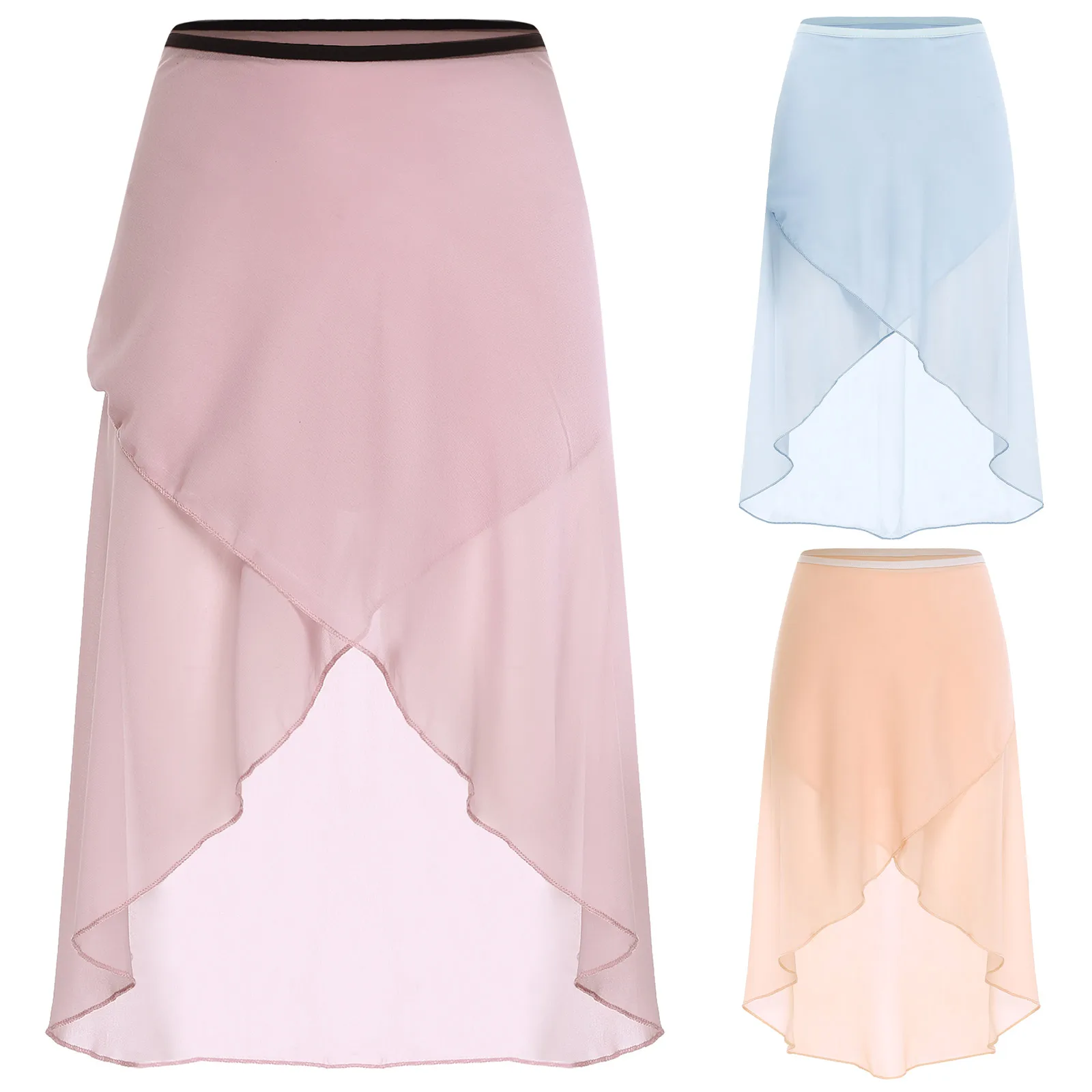 النساء غير النظامية الباليه الشيفون التنانير الرقص الجمباز ممارسة فحص الاحماء زي الدانتيل متابعة شير تنورة أداء ارتداء