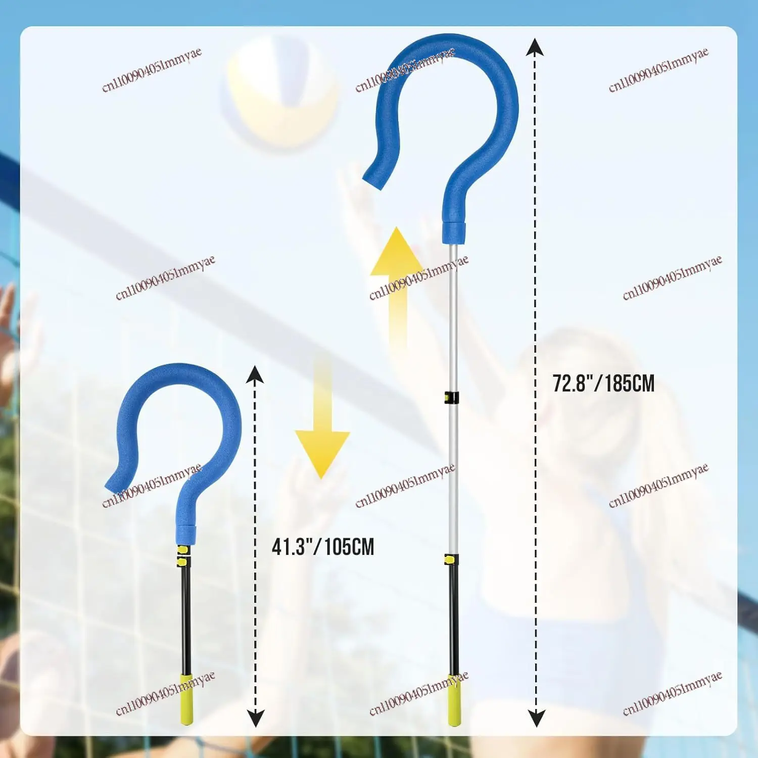 Durable, Lightweight Hook Volleyball Spike Trainer for Ball Handling 3