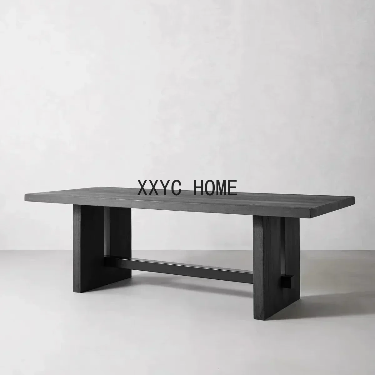 

Винтажный обеденный стол из массива дерева, прямоугольный стол, журнал, состаренный конференц-стак, минималистичный дизайнерский светильник, роскошный длинный стол